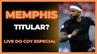 Memphis Depay titular contra o Inter? Live do Coy responde