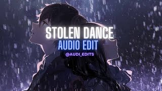 Milky Chance - Stolen Dance (Edit audio)