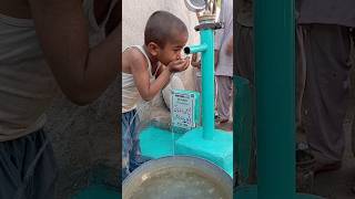 hand pump for poor family in village side ( helping with Amjad Rasool ) #foryou #handwaterpump