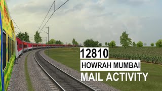 12810 Howrah Mumbai CSMT Mail II Vidharba Route II Microsoft Indian Train Simulator II Open Rails