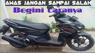 cara membuka/menutup jok motor vario 160 yg baik dan benar kalau salah buka bisa menyesal