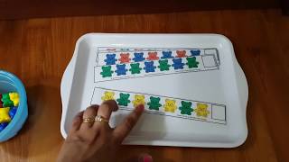 Preschool montessori inspired shelf activities