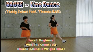 BROKE - Line Dance | Level Beginner | Choreo Michelle Wright (USA)