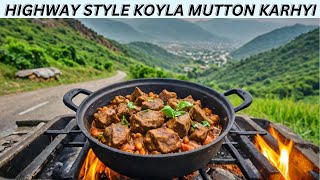 Cooking Mutton on the Highway: Koyla Karahi Recipe! Easy & Delicious