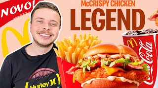 A VOLTA DO CBO? NOVO McCRISPY CHICKEN LEGEND DO McDONALDS