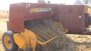 Square Baler on Paddy straw