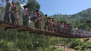 Namakhokolo footbridge inauguration ceremony, Uganda