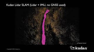 Kudan Lidar SLAM: Mapping a forestry area with a simple handheld device