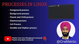 Process in Linux | Daemons process | Zombie and Orphan process | Init Process | Background process