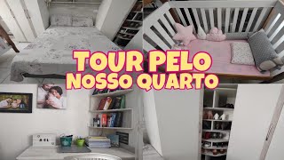 TOUR PELO NOSSO QUARTO 4 EM 1: casal, bebê, mini escritório e sapateira giratória 😍 | Gabi de Paula