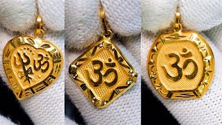 om pendant gold tanishq with price // 24k gold om pendant price