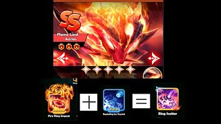 SSSnaker 5* -Flame Lord Aerias-* -Ring Scatter- Skills Combination - Chapter 45