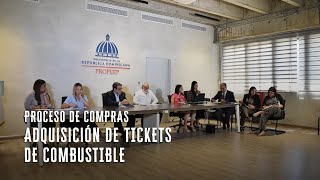 Proceso de Compras Adquisición de Tickets de Combustible