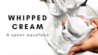 WHIPPED CREAM USING CHICKPEA AQUAFABA AT HOME IN QUARANTINE | 2 INGREDIENTS ONLY