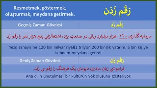 رقم زدن   /   resmetmek, göstermek. meydana getirmek, oluşturmak