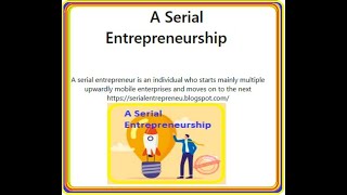 A Serial Entrepreneurship