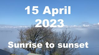 Sunrise to sunset on 15 April 2023 | 4K | Timelapse