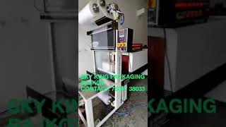 Web sealer with shrink machine. Box packing..