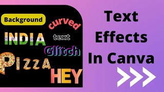 Text Effects In Canva | Canva in Hindi | Canva Tutorials| Canva Online