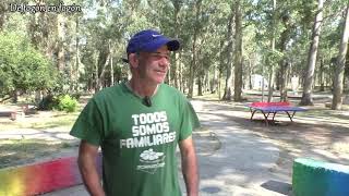 Jorge Muiño (RRII Canelones) y Jose Muñoz de París.Sendero de la Memoria. 197 arboles