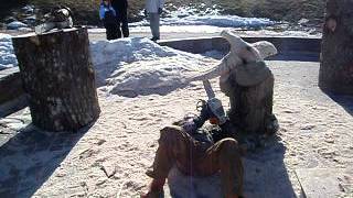 Goose Chainsaw Carving - Tim Horton's Pavilion Cup 2013