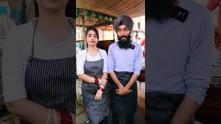 viral couple selling kulhad pizza in jalandhar | ☺️😋 #shorts #short #pizza