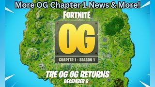 Fortnite Chapter 1 OG News And More