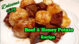 MASAK DAGING SAPI DAN KENTANG MADU // BEEF & HONEY POTATO RECIPE