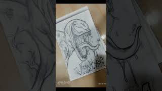 Venom sketch | pencil sketching ideas | #VENOM #creative #art #diy #satisfying #sketch