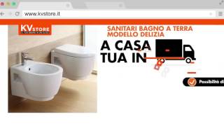 KVstore Sanitari bagno a terra in ceramica modello Delizia