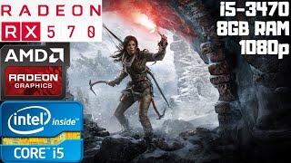 Rise of the Tomb Raider | Ultra Settings Benchmark | i5-3470 | RX 570 8GB | 8GB RAM PC HD | 1080p