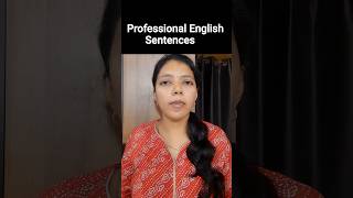 Professional English sentences | Spoken English in Tamil #shorts