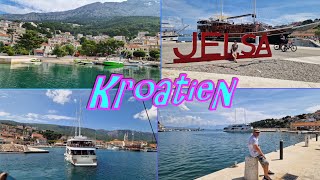 Плывём на остров Хвар/Отпуск в Хорватии/Город Елса/Kroatien Insel Hvar st.Jelsa/Хорватия