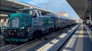 INV Ravenna-Bologna Ravone_Lazzaretto D744.018 TTX+ETR 421.011 TTX in partenza da Bologna Centrale!