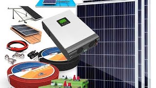 my small solar set up/ amar solar system e panels, solar inverter, wire, connertor  details.?