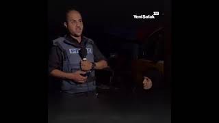 الصحفي الفلسطيني "#محمد_عوض" ينشر مقطعاً مصوراً أثناء تأديته مهامه وبجواره والدته التي يخاف عليها….