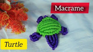 Macrame Turtle Tutorial |🐢🐢🐢 New Pattern|DIY Macrame | Macrame Turtle Keychain