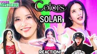 솔라 (Solar) THE SHOW "Colors” Comeback Stage Reaction ARMYMOO Reacts for the first time!