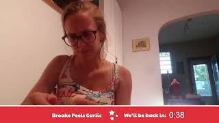 Brooke Peels Garlic!