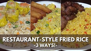 Easy Fried Rice in 3 WAYS | Pork Chao Fan, Yang Chow, & Java Rice | Food Hug: The Fam Vlog