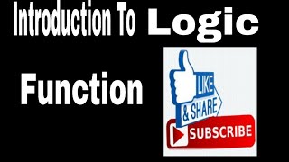 Introduction To Logic Function And  Logic Gate & Boolean Algebra In Bengali