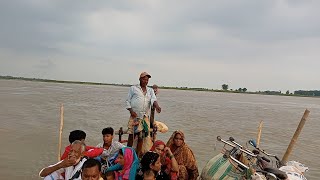 Mahananda river crossing by hand making boat|लोग महानंदा नदी कैसे पार करते हैं