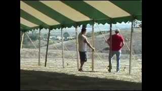 Installation of Ohenry 60x90 pole tent