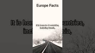 Europe Facts - Europe Is Home To 44... #shorts #europe #europefacts