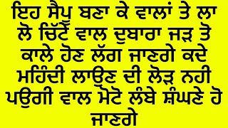 ਇਹ ਸੈਂਪੂ ਘਰੇ ਬਣਕੇ ਲਾ ਲੋ ਚਿੱਟੇ ਵਾਲ ਜੜ੍ਹ ਤੋਂ ਕਾਲੇ ਹੋ ਜਾਣਗੇ ਵਾਲ ਲੰਬੇ, ਮੋਟੇ, ਸੰਘਣੇ,ਸਿਲਕੀ ਵੀ ਹੋ ਜਾਣਗੇ