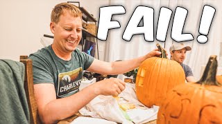 EXTREME PUMPKIN CARVING (Good, Bad & The UGLY) (Who Won?!)