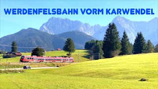 Werdenfelsbahn vorm Karwendel  (4K) #Mittenwald #Werdenfelsbahn #Buckelwiesen #dbregio