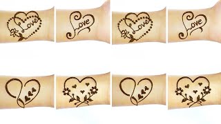 Love mehndi designs front hand| Love mehndi tattoo design| heart tattoos | mehandi ka design|