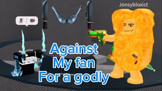 1V1 against @Jonsy25 for a Godly in Roblox Mm2. Can I beat my Fans in a 1v1? #2