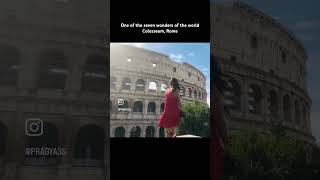 Travel Vlog | Colosseum - One of the seven wonders of world | Rome | Italy | Europe | Solo